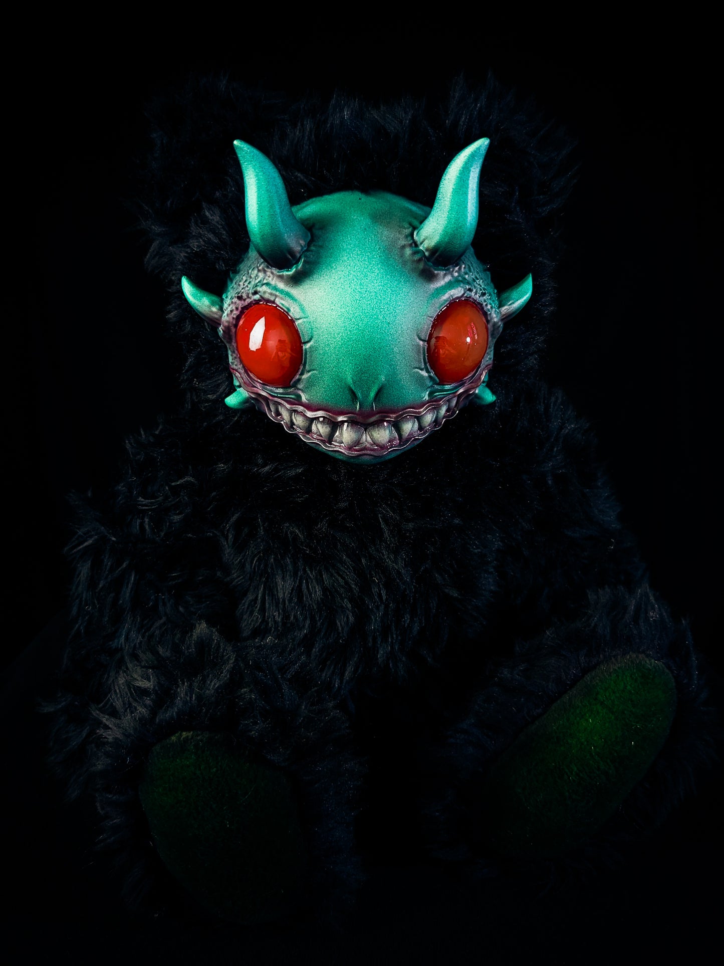 Oceanic Enigma: REEFUL - CRYPTCRITZ Handcrafted Deep Sea Demon Art Doll Plush Toy for Dark Enchantresses of the Abyss