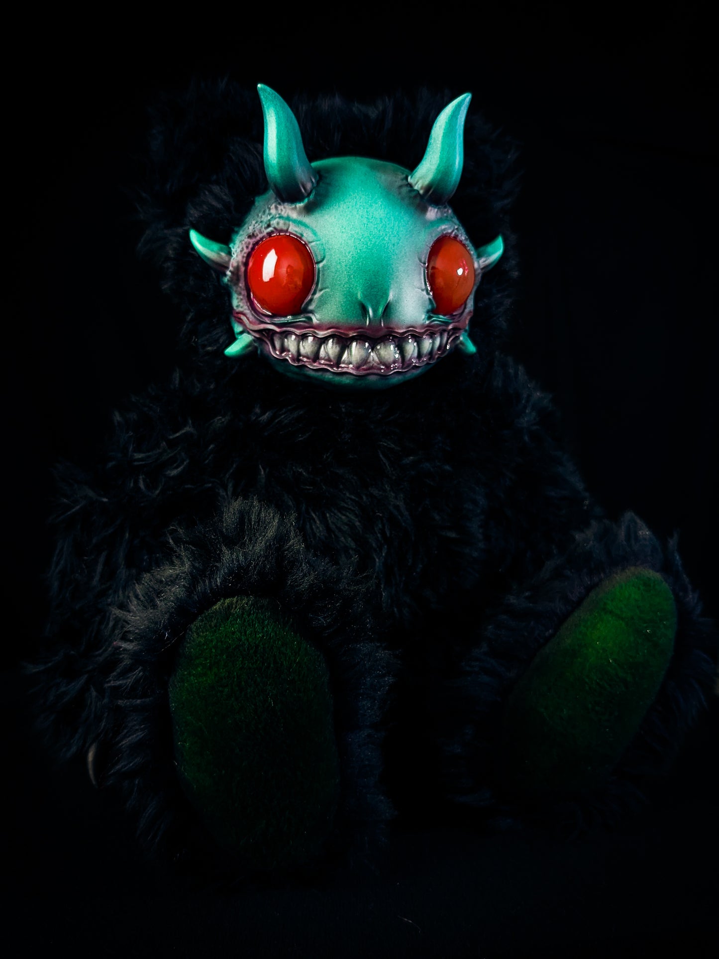 Oceanic Enigma: REEFUL - CRYPTCRITZ Handcrafted Deep Sea Demon Art Doll Plush Toy for Dark Enchantresses of the Abyss