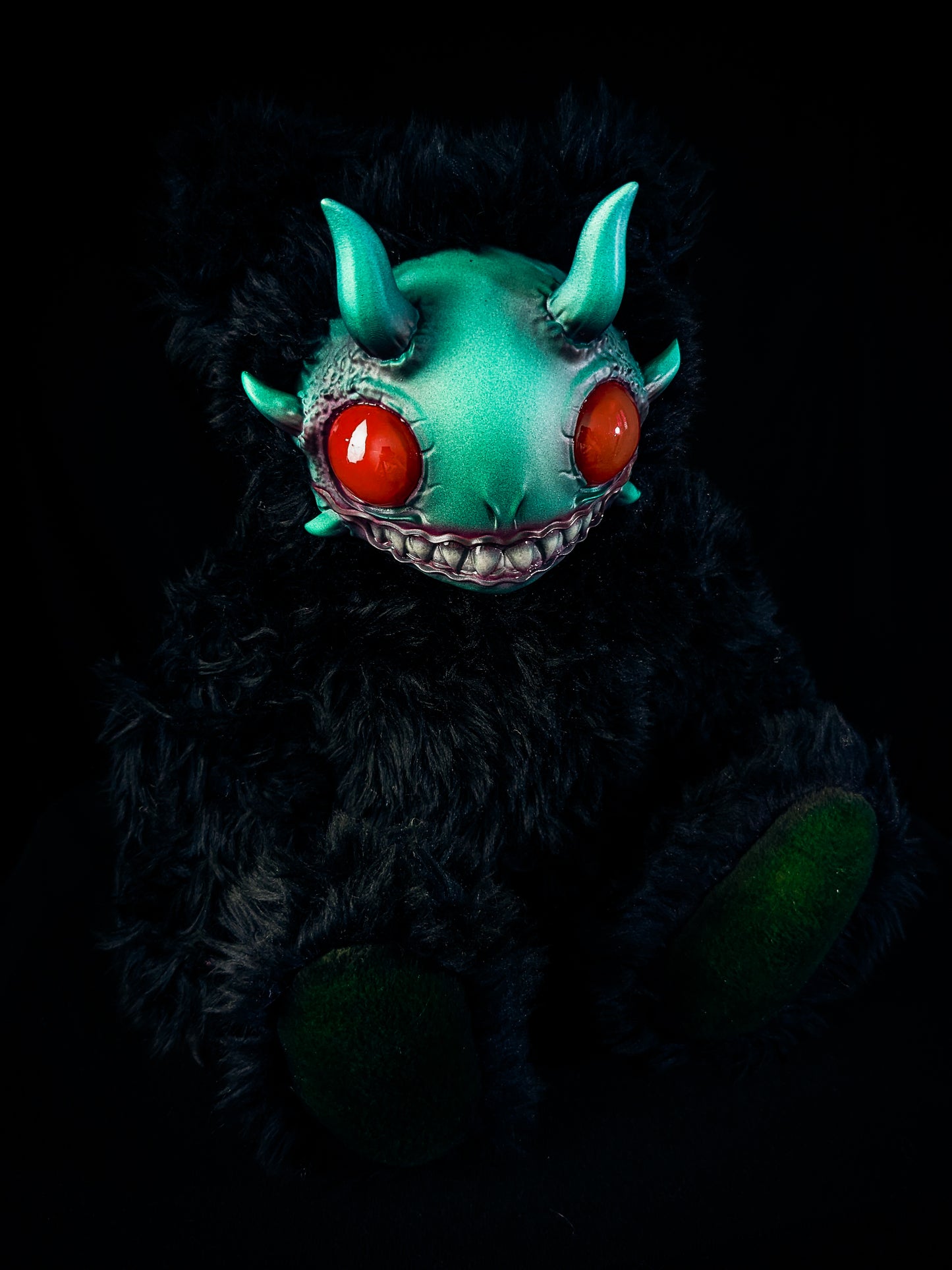 Oceanic Enigma: REEFUL - CRYPTCRITZ Handcrafted Deep Sea Demon Art Doll Plush Toy for Dark Enchantresses of the Abyss