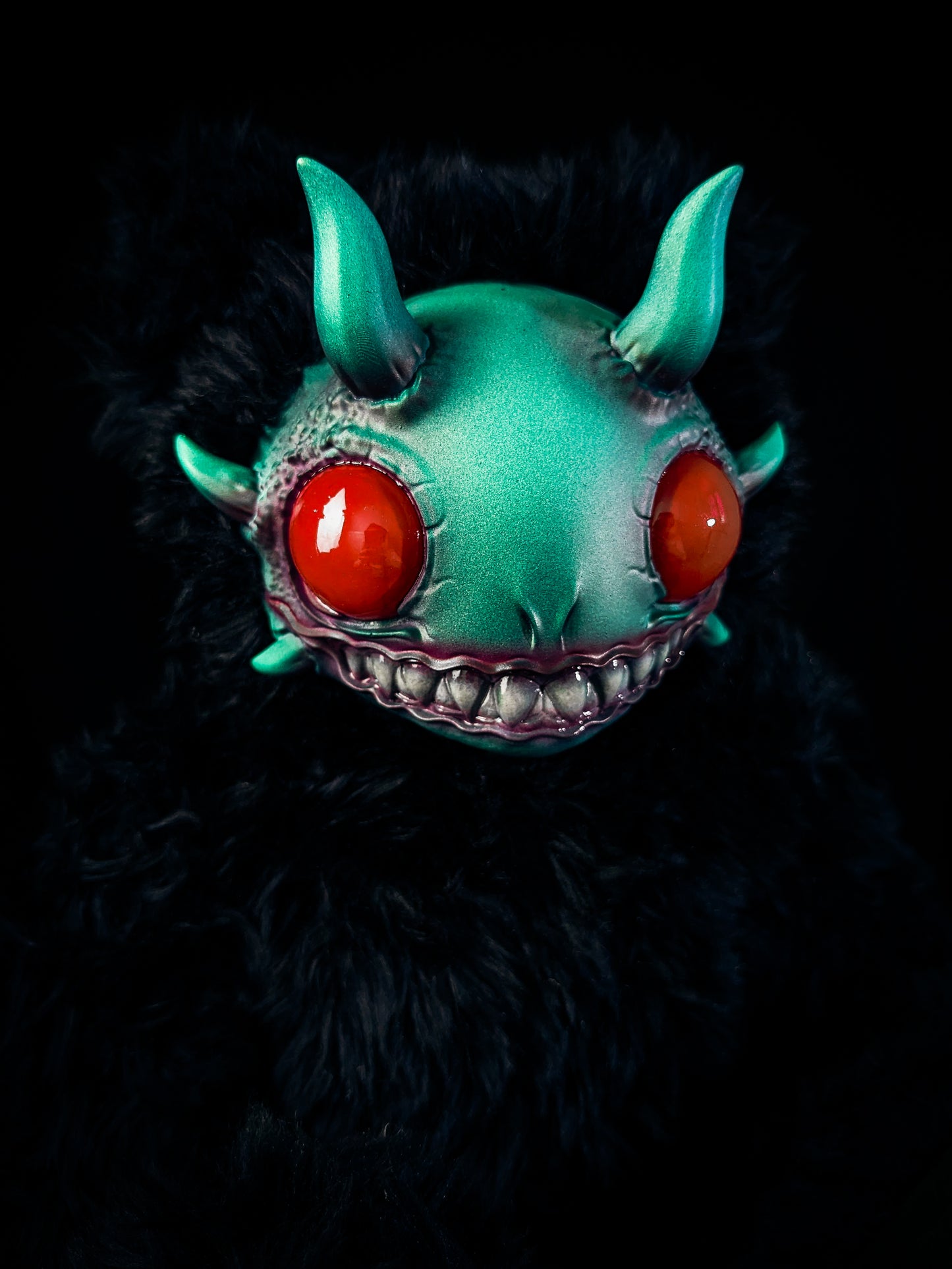 Oceanic Enigma: REEFUL - CRYPTCRITZ Handcrafted Deep Sea Demon Art Doll Plush Toy for Dark Enchantresses of the Abyss