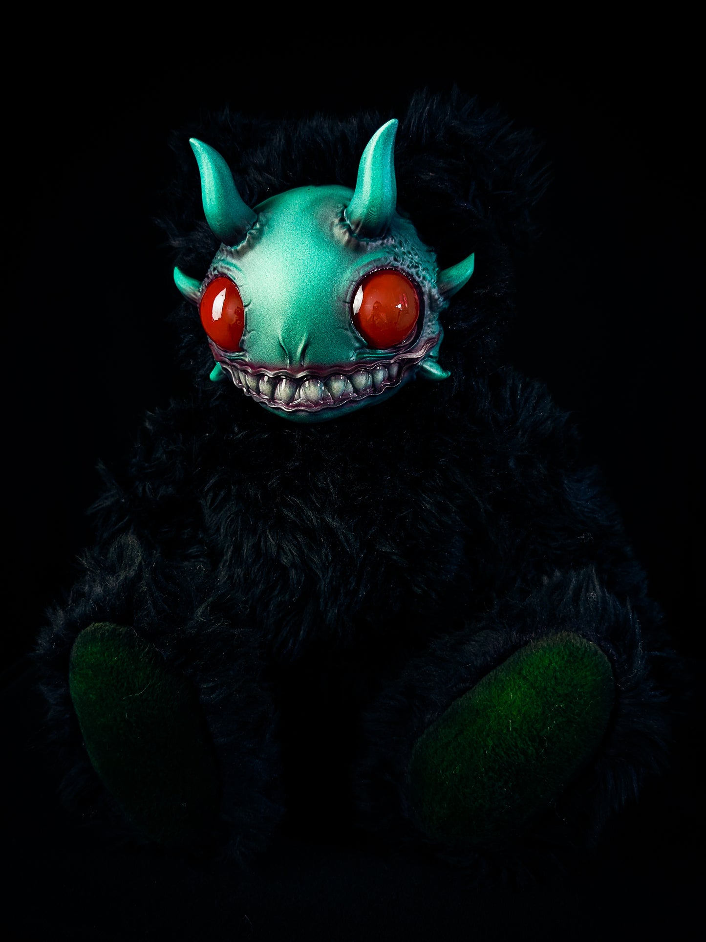 Oceanic Enigma: REEFUL - CRYPTCRITZ Handcrafted Deep Sea Demon Art Doll Plush Toy for Dark Enchantresses of the Abyss
