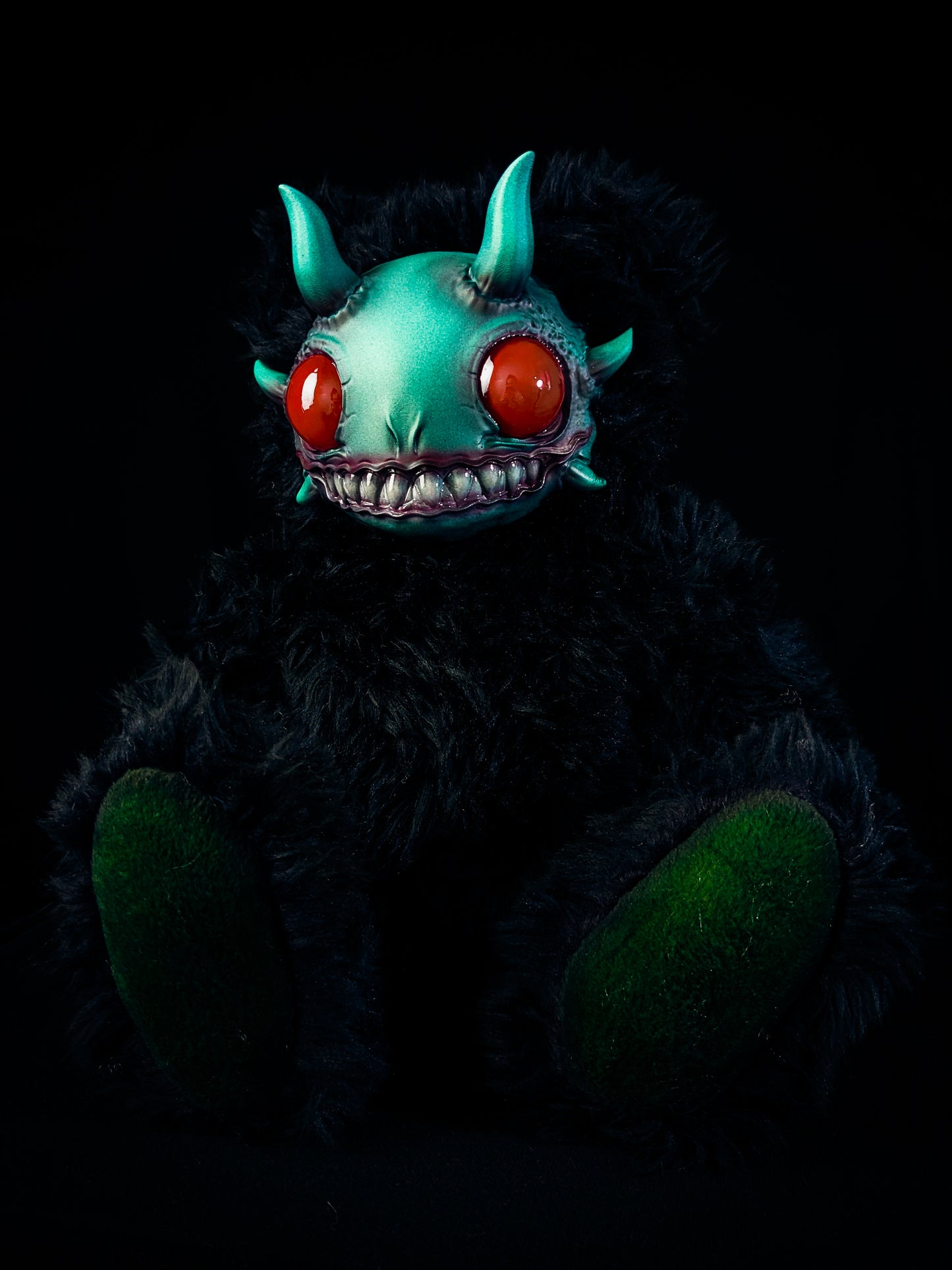 Oceanic Enigma: REEFUL - CRYPTCRITZ Handcrafted Deep Sea Demon Art Doll Plush Toy for Dark Enchantresses of the Abyss