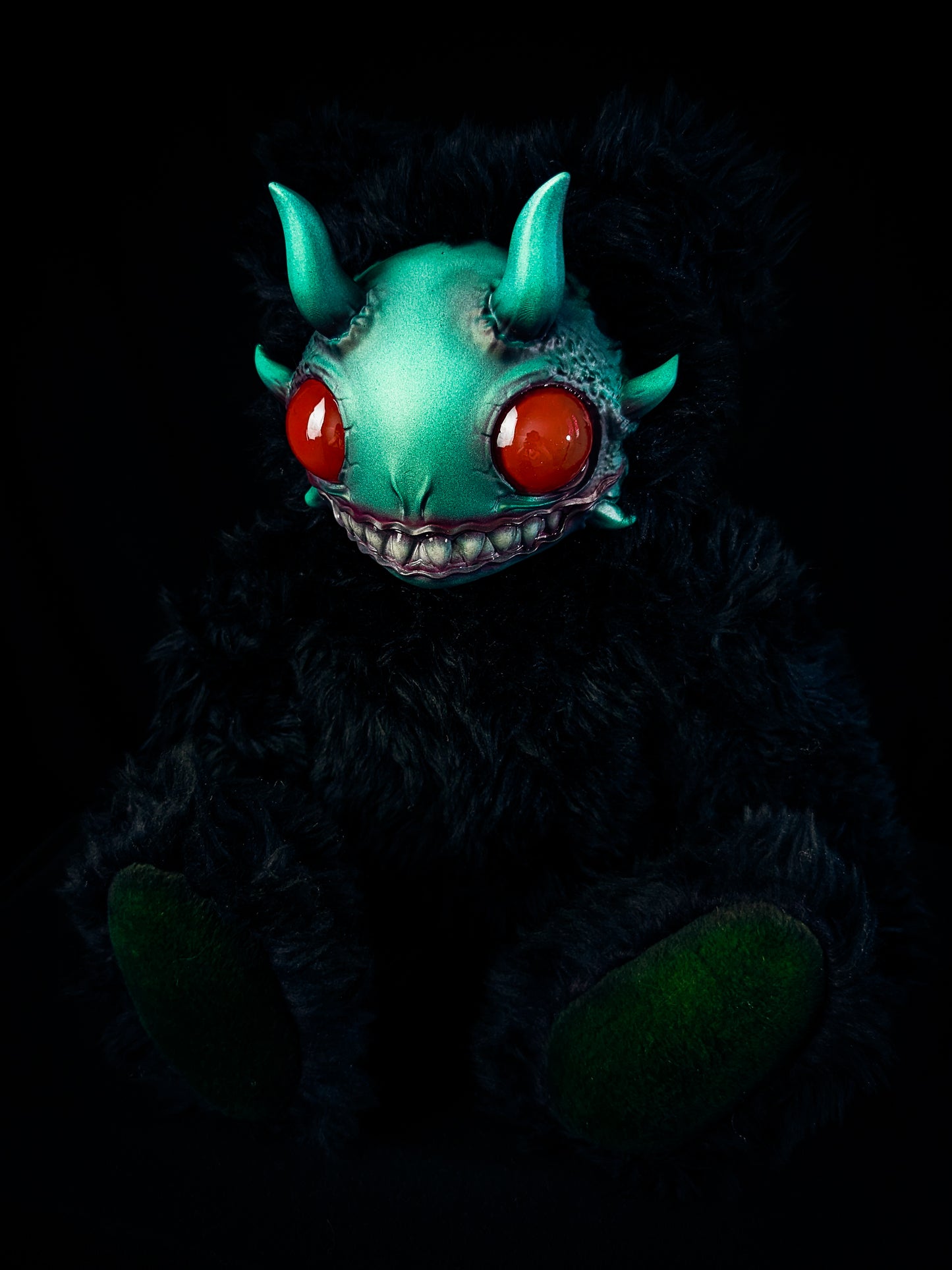 Oceanic Enigma: REEFUL - CRYPTCRITZ Handcrafted Deep Sea Demon Art Doll Plush Toy for Dark Enchantresses of the Abyss
