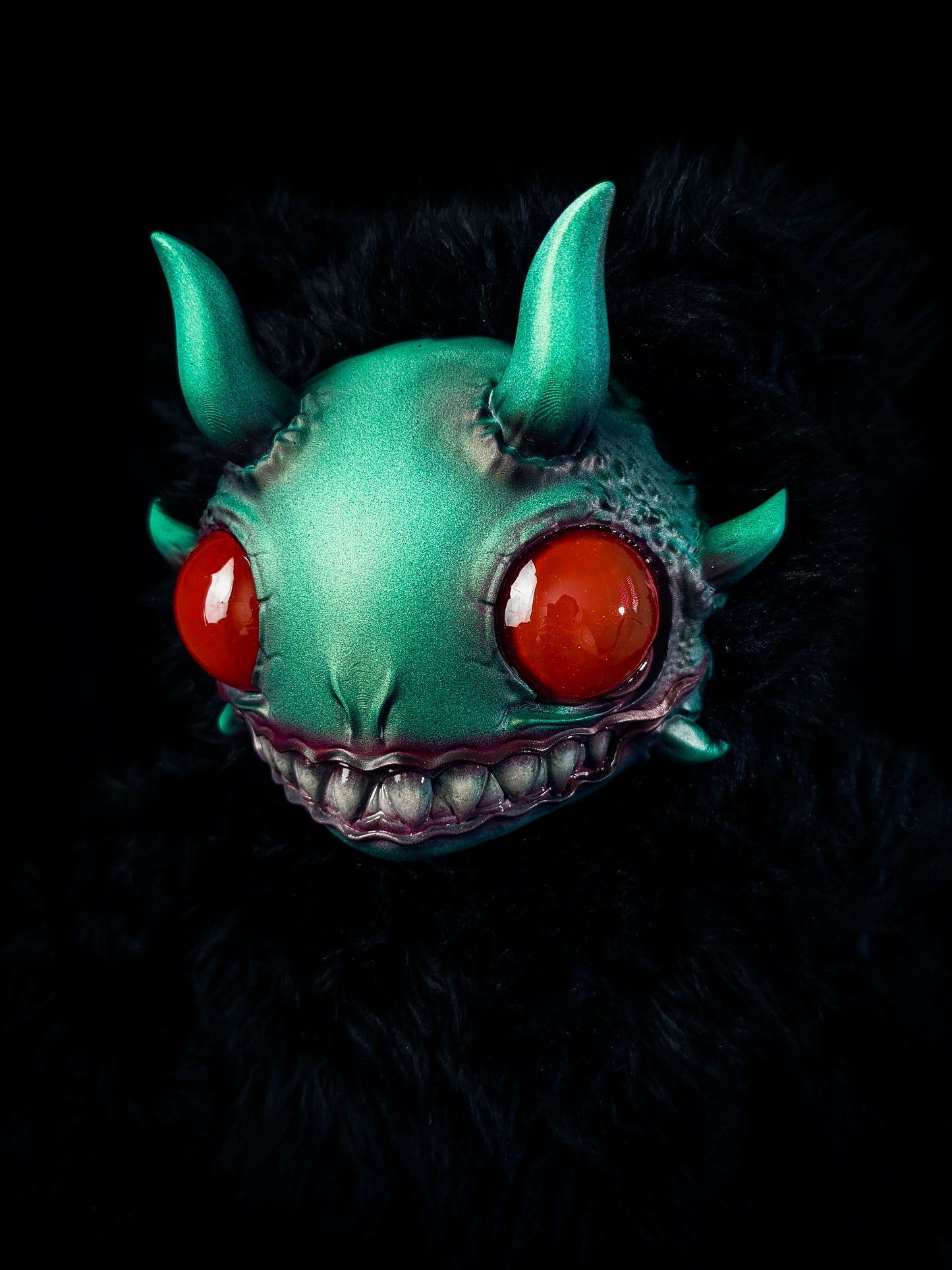 Oceanic Enigma: REEFUL - CRYPTCRITZ Handcrafted Deep Sea Demon Art Doll Plush Toy for Dark Enchantresses of the Abyss