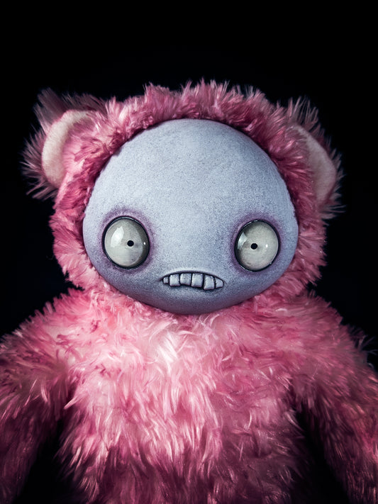 Sugary Overdose: JITTERS - CRYPTCRITZ Handcrafted Creepy Monster Art Doll Plush Toy for Unhinged Individuals