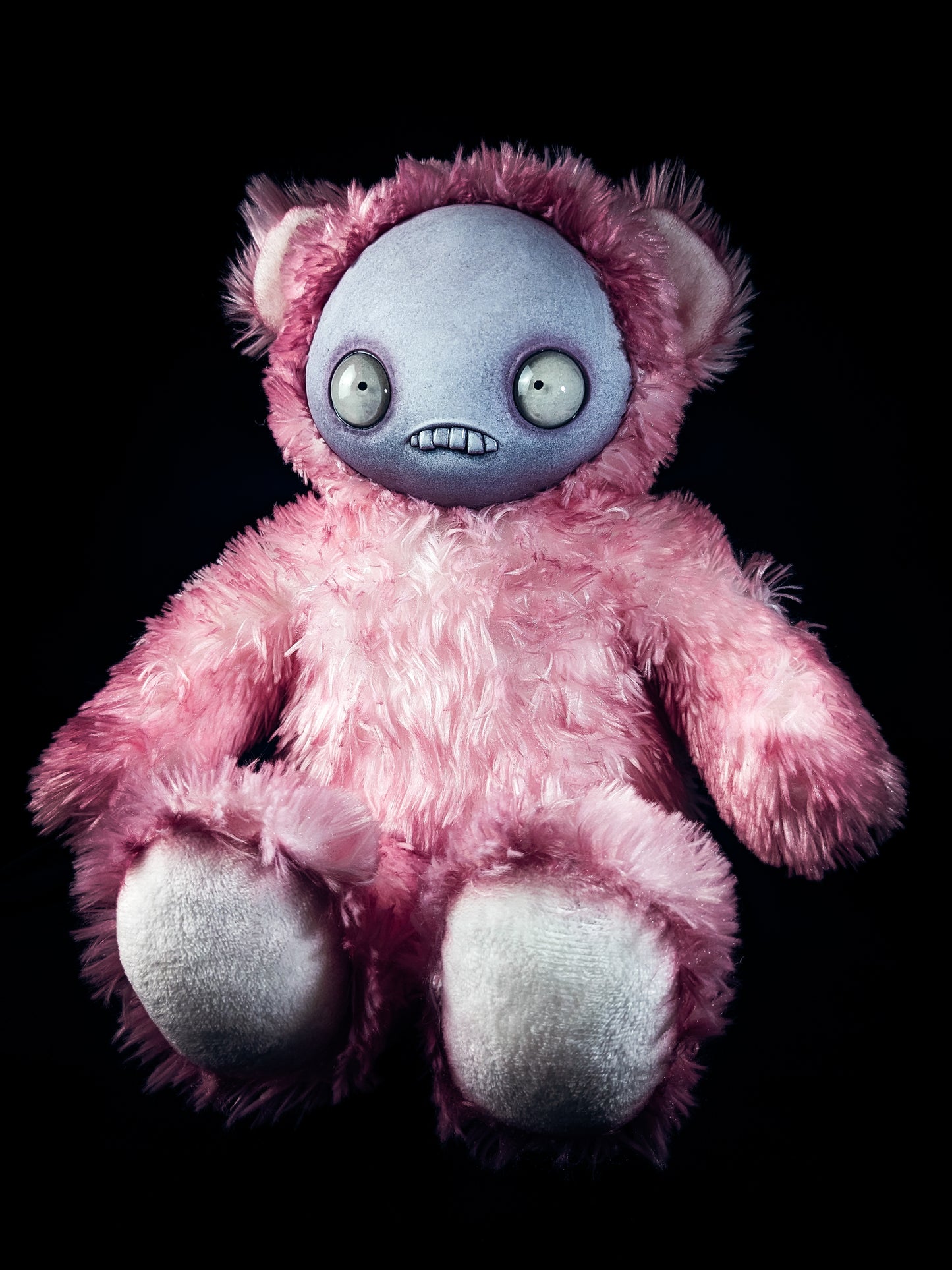 Sugary Overdose: JITTERS - CRYPTCRITZ Handcrafted Creepy Monster Art Doll Plush Toy for Unhinged Individuals