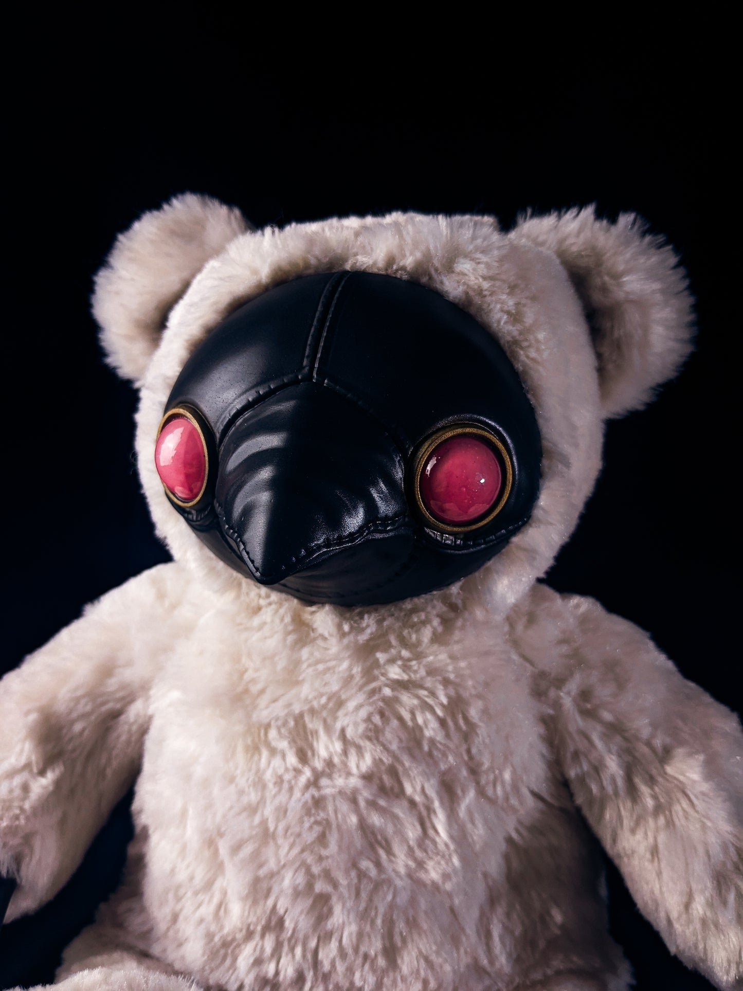 Snowy Syringe: AMBROISE - CRYPTCRITZ Handcrafted Creepy Cute Plague Doctor Art Doll Plush Toy for Eccentric Souls