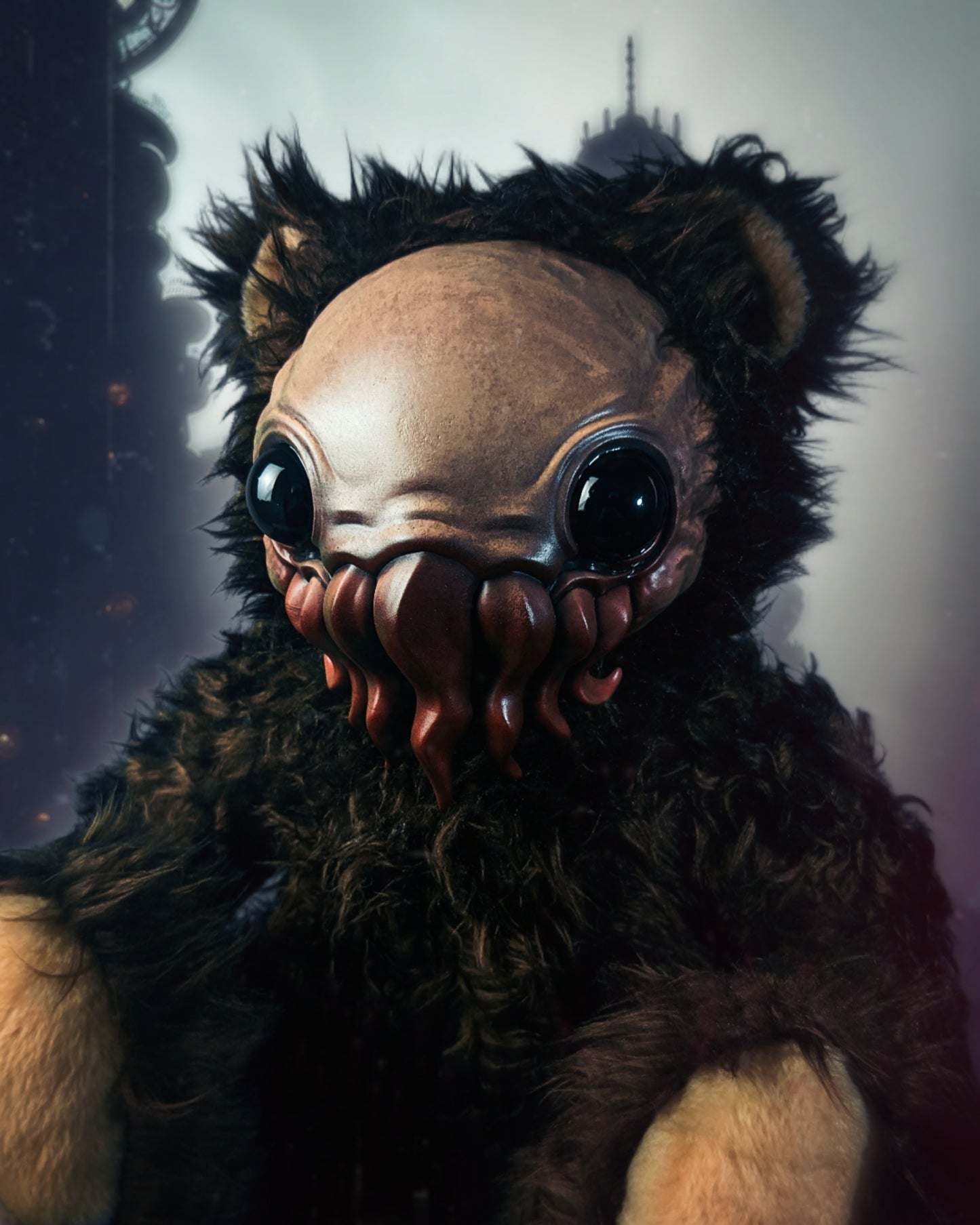 Unholy Godling: ELDINUTH - CRYPTCRITZ Handcrafted Lovecraftian Cthulhu Art Doll Plush Toy for Eldritch Entities