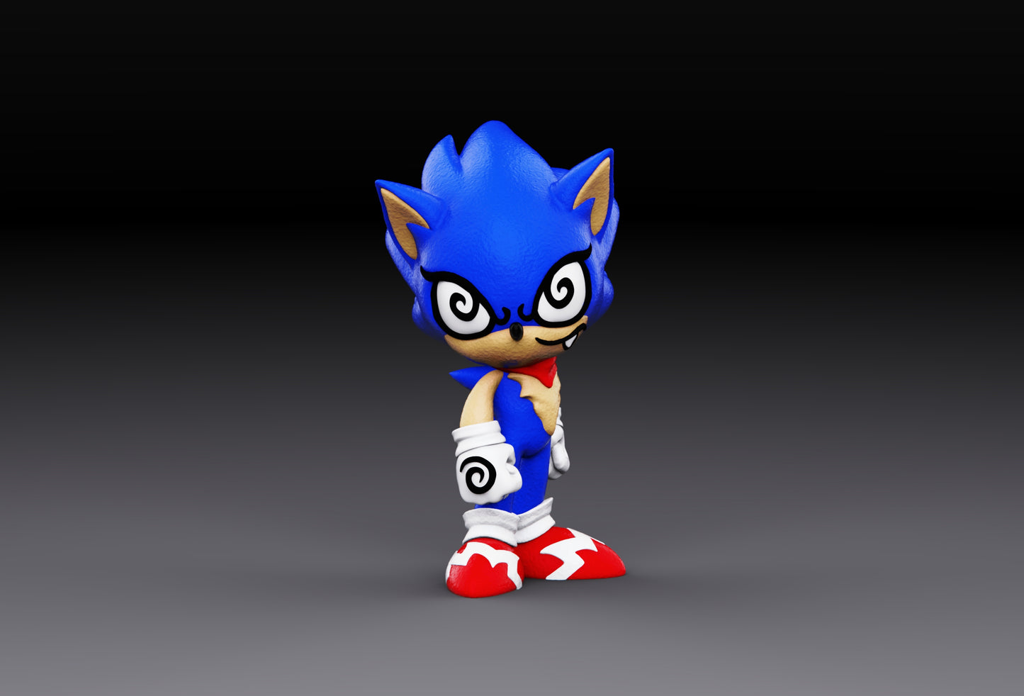 SONIC (3D STL FILE) - Sonic the Hedgehog Inspired Figure for FDM/Resin Printing