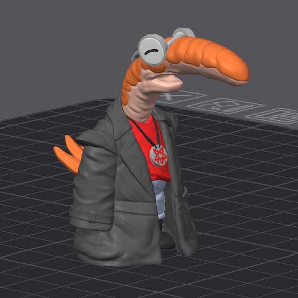 SHRIMP (3D STL FILE) - Smiling Friends Inspired Keychain for FDM/Resin Printing