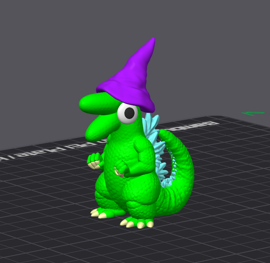 GLEPZILLA (3D STL FILE) - Smiling Friends Inspired Keychain for FDM/Resin Printing