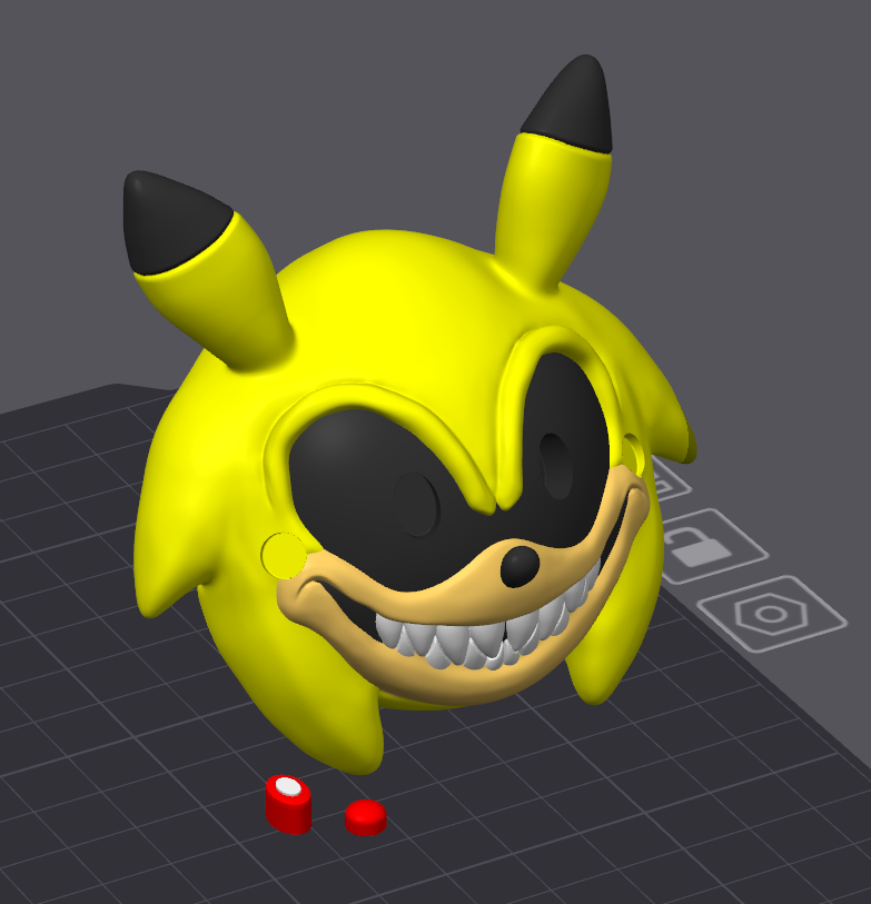 SONICHU.EXE MEDALLION (3D STL FILE) - Sonichu Medallion for FDM/Resin Printing