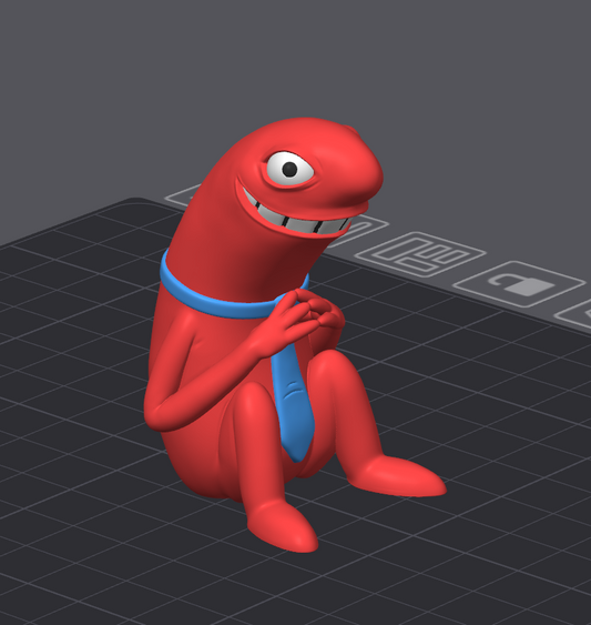ALLAN (3D STL FILE) - Smiling Friends Inspired Keychain for FDM/Resin Printing