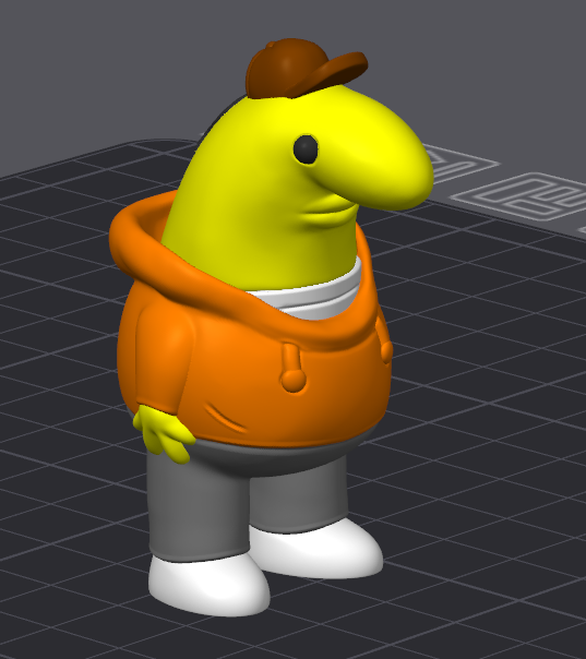 CHARLIE DOMPLER (3D STL FILE) - Smiling Friends Inspired Keychain for FDM/Resin Printing