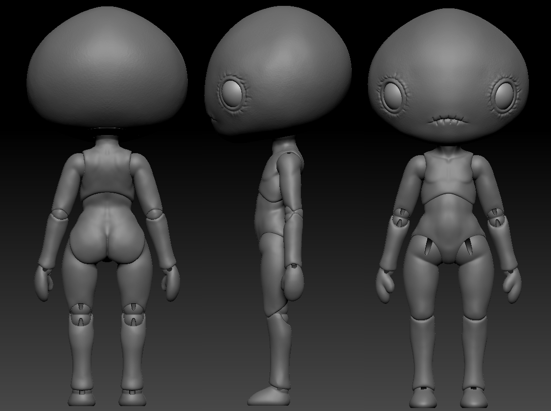 TOKABERRY V2 - GLOOMBERRIES (Ball Jointed Doll) for FDM/Resin Printing