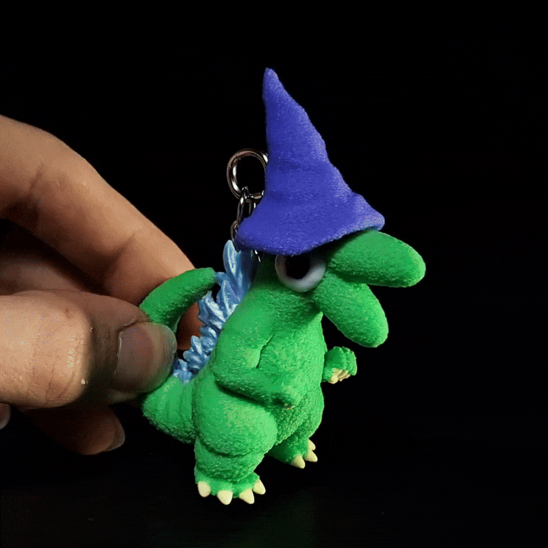 GLEPZILLA (3D STL FILE) - Smiling Friends Inspired Keychain for FDM/Resin Printing