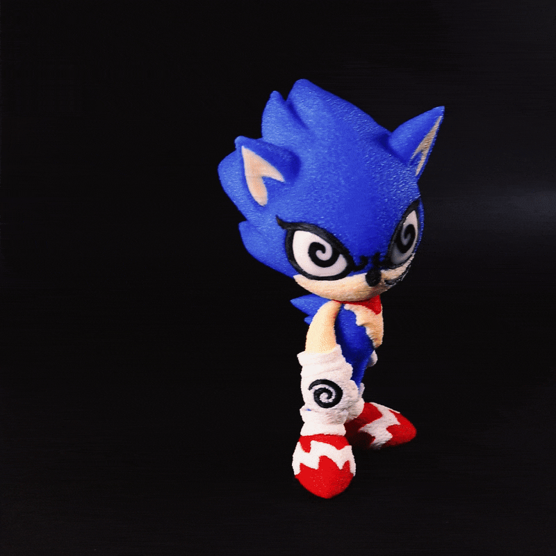 SONIC (3D STL FILE) - Sonic the Hedgehog Inspired Figure for FDM/Resin Printing