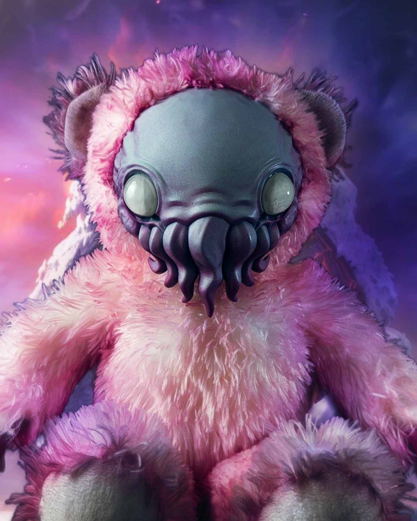 Pink Pantheon: ELDINUTH - CRYPTCRITZ Handcrafted Lovecraftian Cthulhu Art Doll Plush Toy for Eldritch Entities