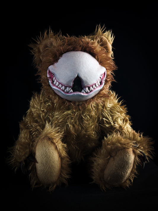 Grim Enigma: SCRATCH - Handcrafted Monster Art Doll Plush Toy for Shadowy Ravens