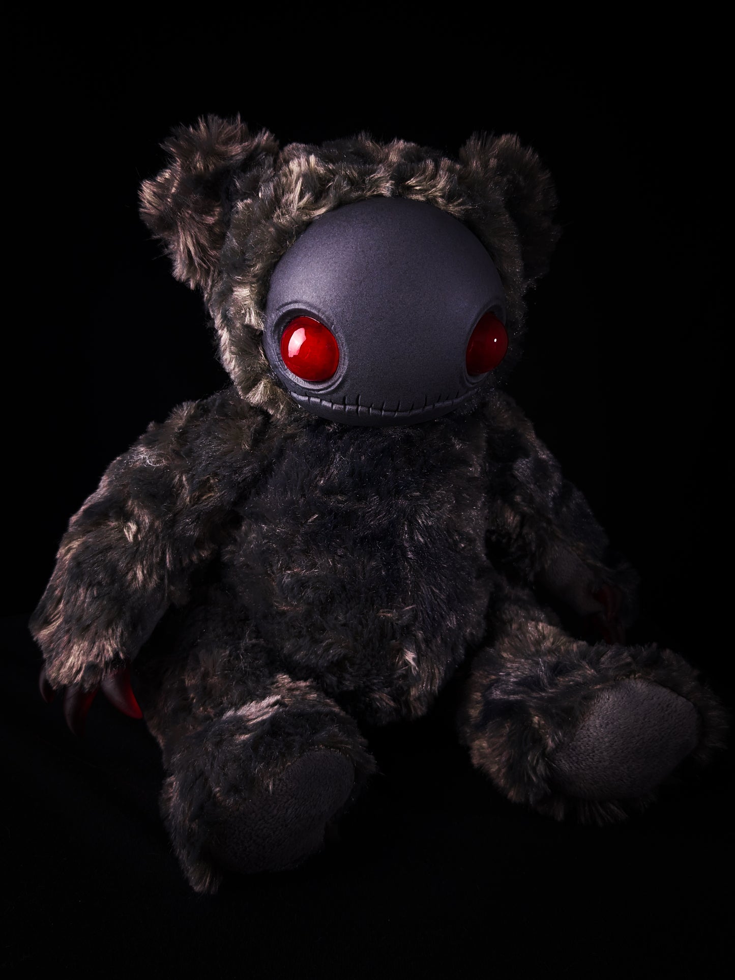 Shadowed Nightmare: LOCUST - CRYPTCRITZ Handcrafted Dark Monster Art Doll Plush Toy for Eccentric Witches