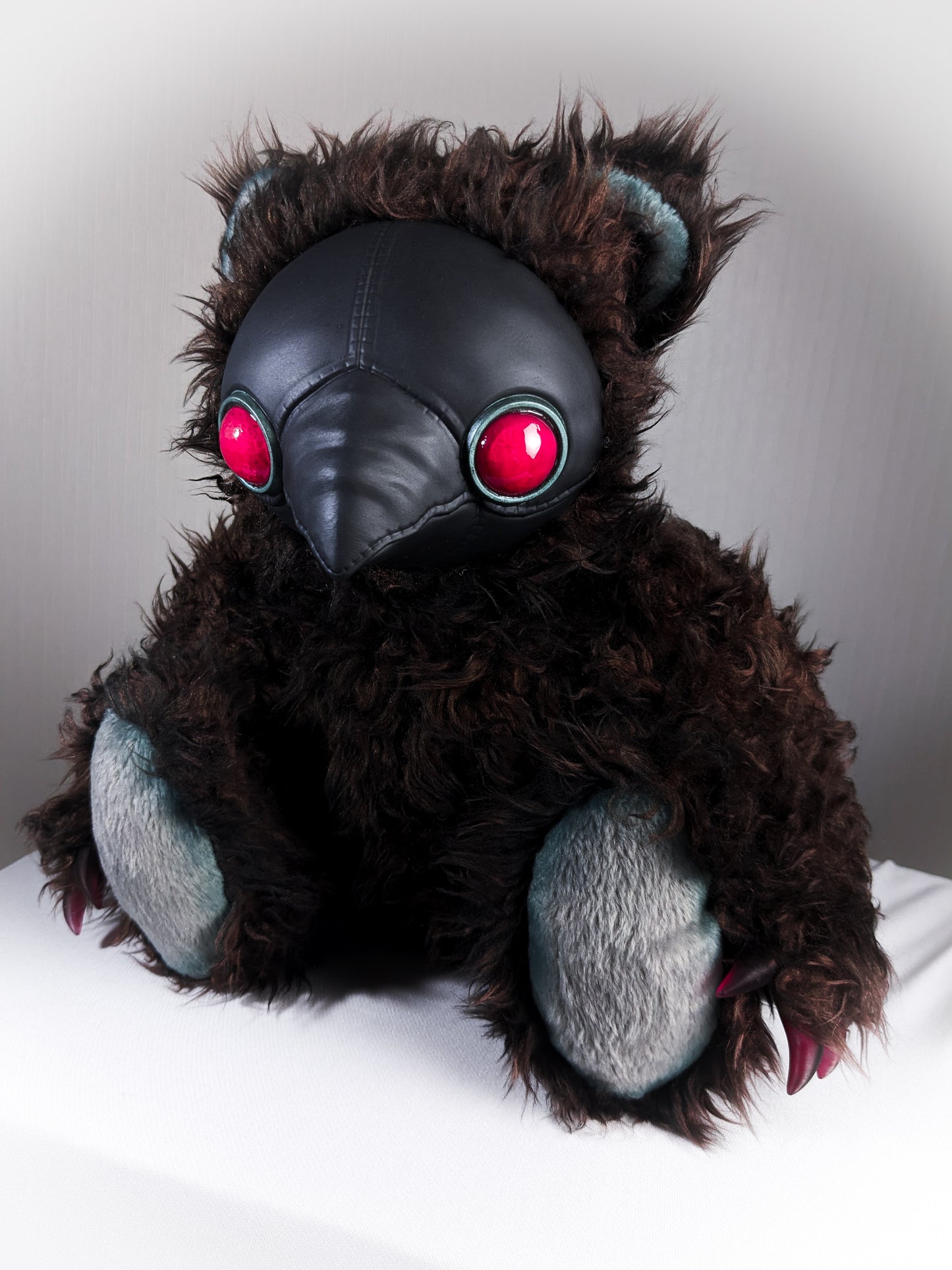 Curious Remedies: AMBROISE - CRYPTCRITZ Handcrafted Creepy Cute Plague Doctor Art Doll Plush Toy for Eccentric Souls