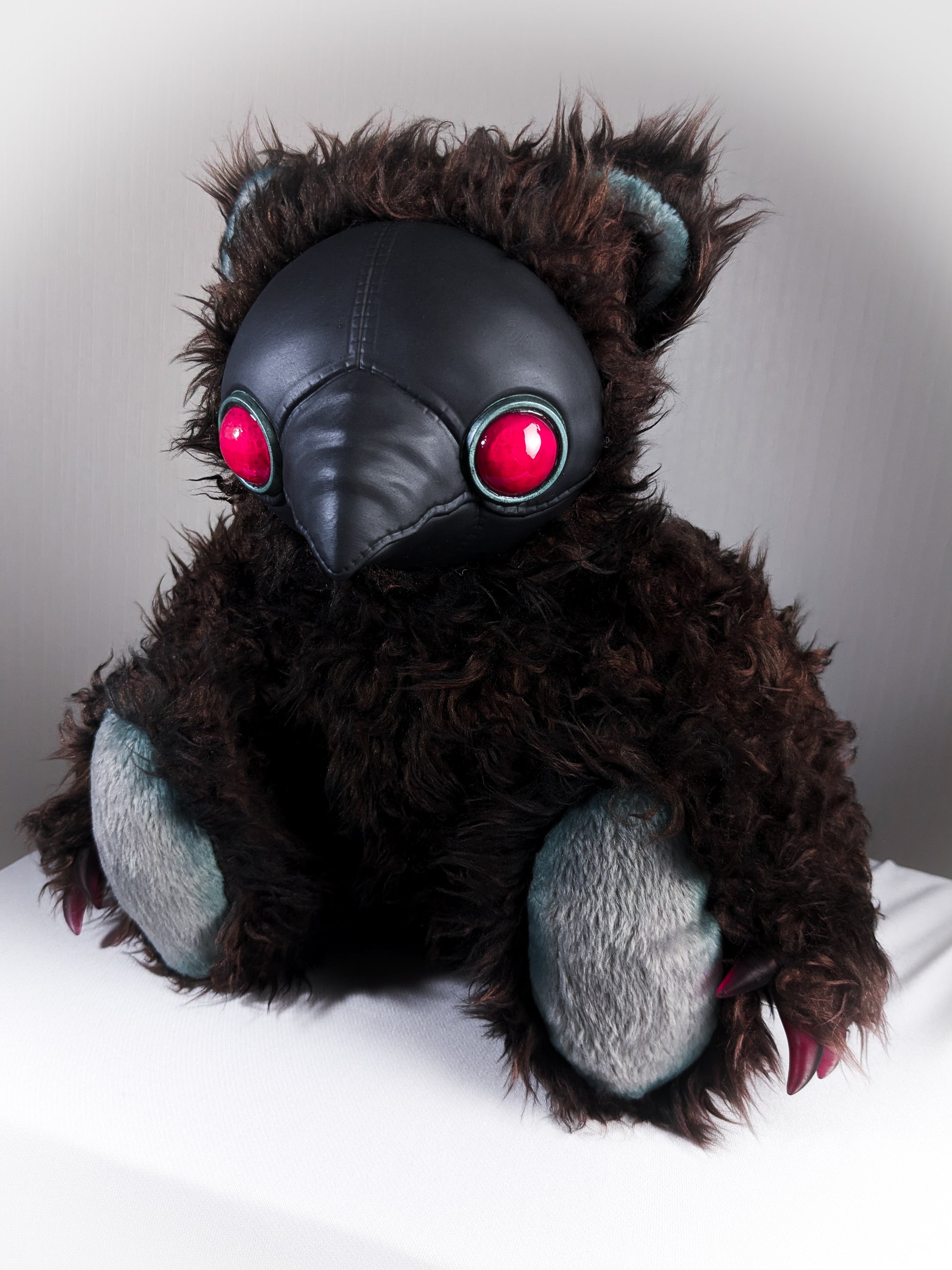 Curious Remedies: AMBROISE - CRYPTCRITZ Handcrafted Creepy Cute Plague Doctor Art Doll Plush Toy for Eccentric Souls