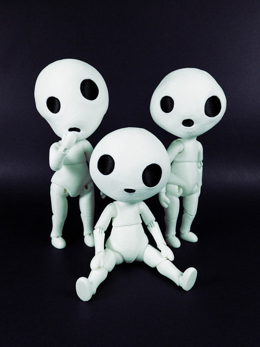 [TOKABERRY BJD ADDON] - KODAMA Head Pack (Ball Jointed Doll) for FDM/Resin Printing