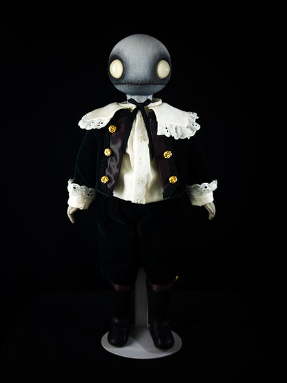 Depression Dolls: LOCUST BOY II - Handmade Gothic Art Doll for Enigmatic Souls