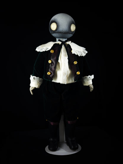 Depression Dolls: LOCUST BOY II - Handmade Gothic Art Doll for Enigmatic Souls