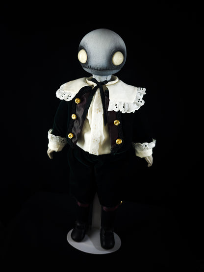 Depression Dolls: LOCUST BOY II - Handmade Gothic Art Doll for Enigmatic Souls