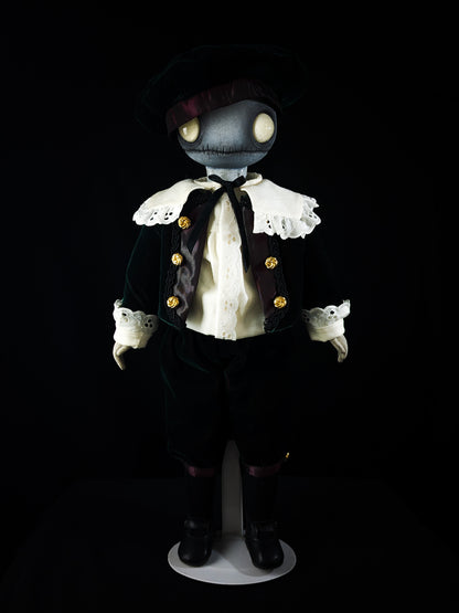 Depression Dolls: LOCUST BOY II - Handmade Gothic Art Doll for Enigmatic Souls