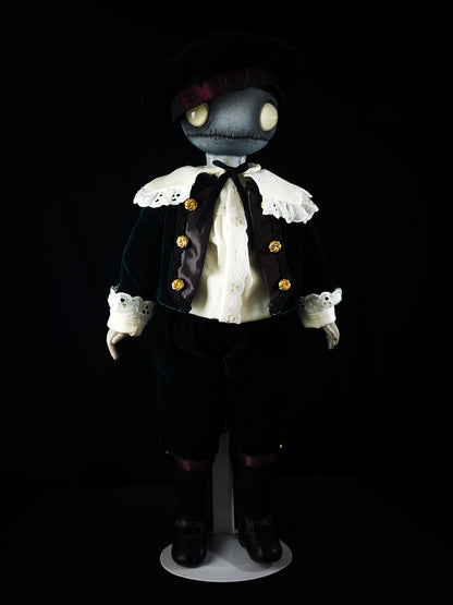 Depression Dolls: LOCUST BOY II - Handmade Gothic Art Doll for Enigmatic Souls