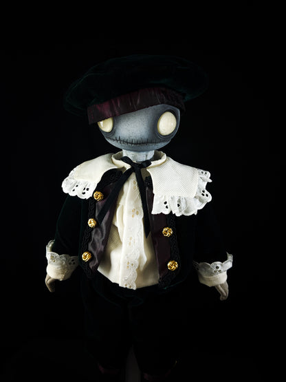 Depression Dolls: LOCUST BOY II - Handmade Gothic Art Doll for Enigmatic Souls