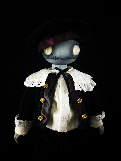 Depression Dolls: LOCUST BOY II - Handmade Gothic Art Doll for Enigmatic Souls