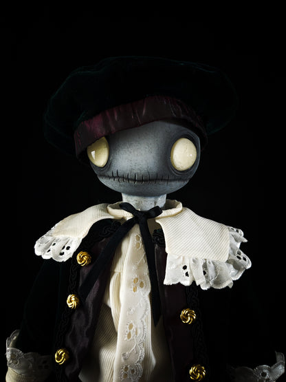 Depression Dolls: LOCUST BOY II - Handmade Gothic Art Doll for Enigmatic Souls