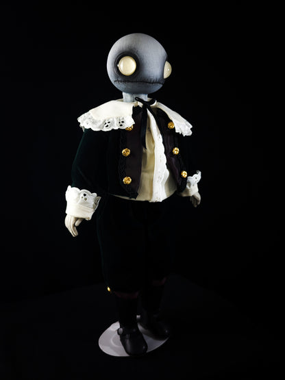 Depression Dolls: LOCUST BOY II - Handmade Gothic Art Doll for Enigmatic Souls