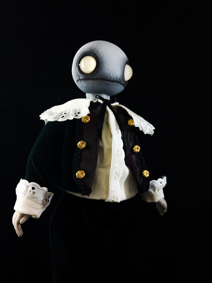 Depression Dolls: LOCUST BOY II - Handmade Gothic Art Doll for Enigmatic Souls