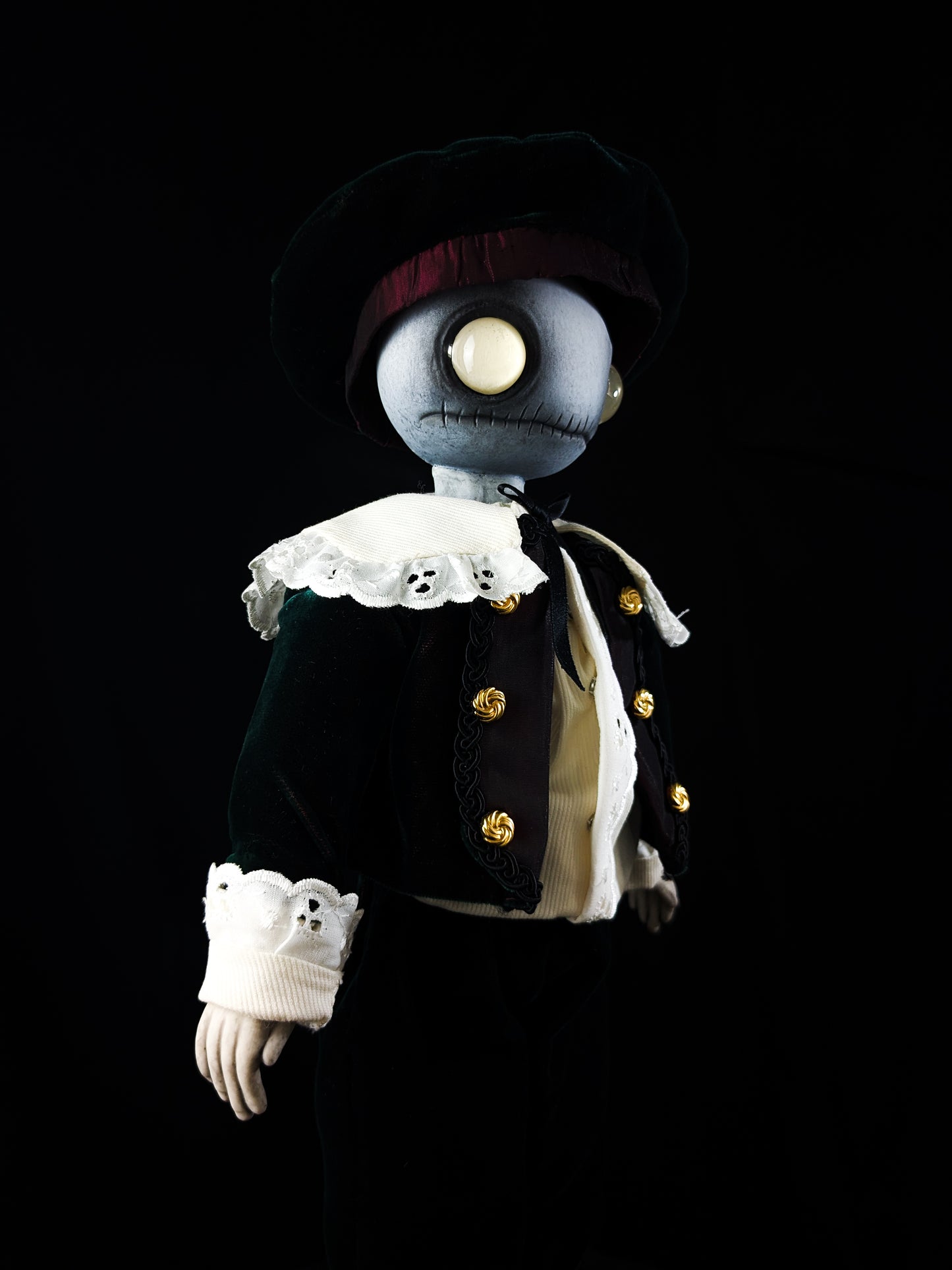 Depression Dolls: LOCUST BOY II - Handmade Gothic Art Doll for Enigmatic Souls