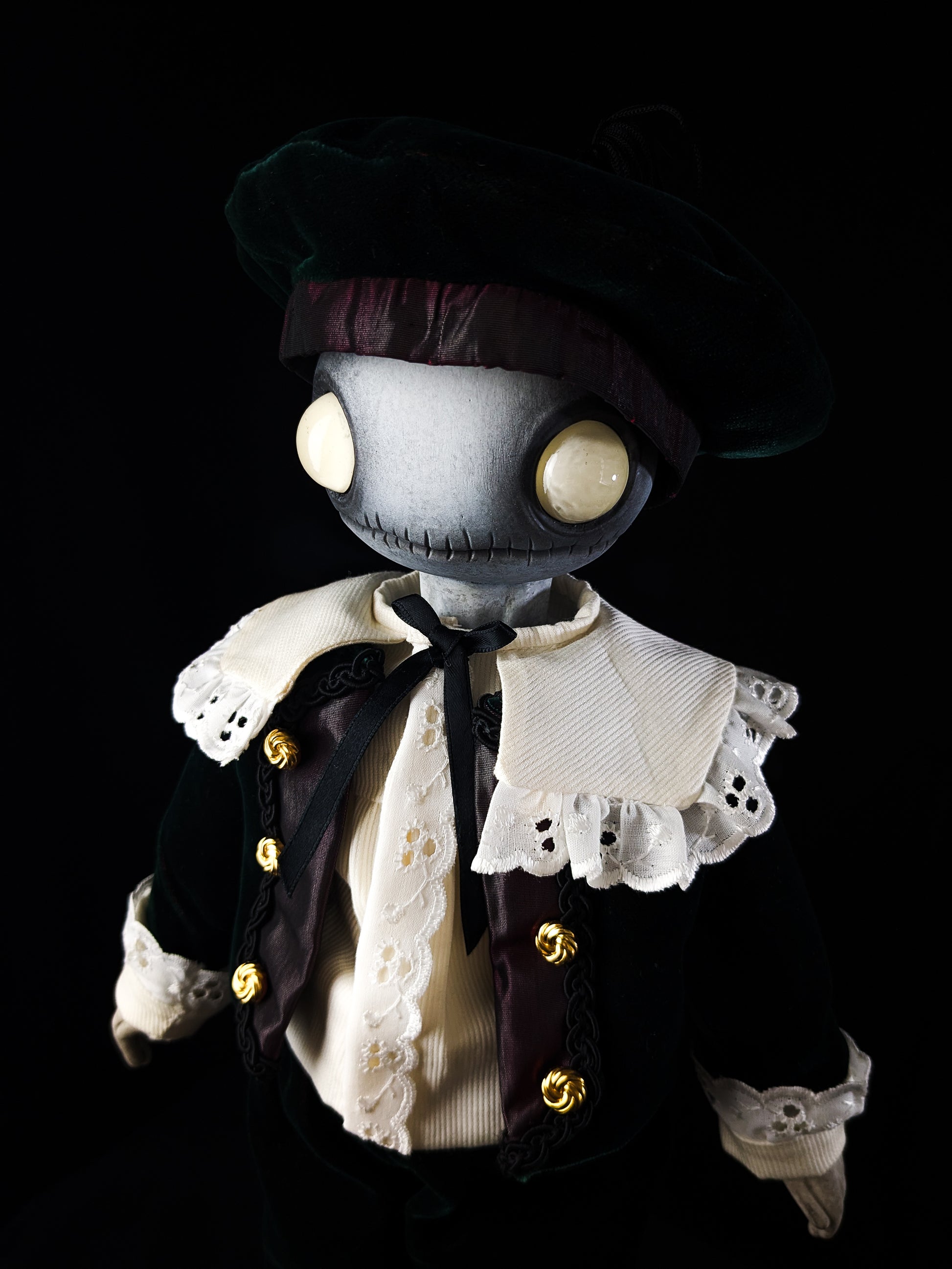 Depression Dolls: LOCUST BOY II - Handmade Gothic Art Doll for Enigmatic Souls