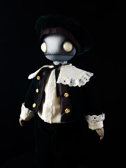 Depression Dolls: LOCUST BOY II - Handmade Gothic Art Doll for Enigmatic Souls