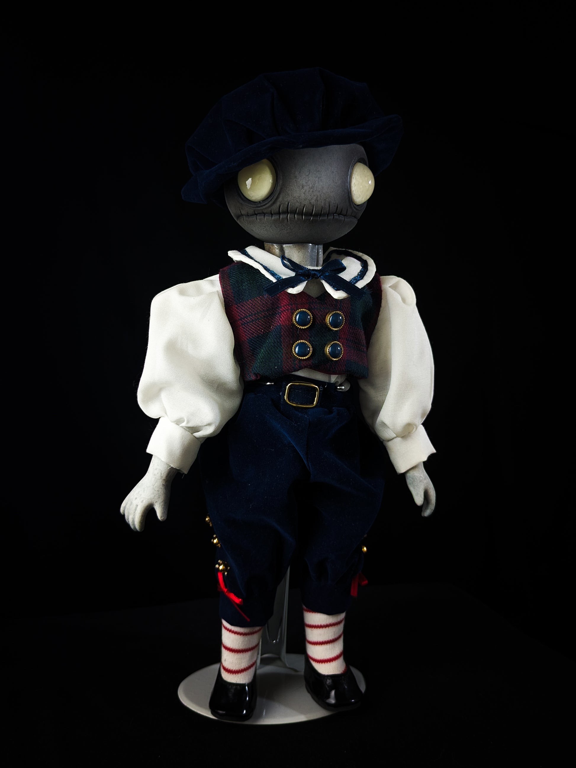 Depression Dolls: LOCUST BOY - Handmade Posable Gothic Art Doll for Enigmatic Souls