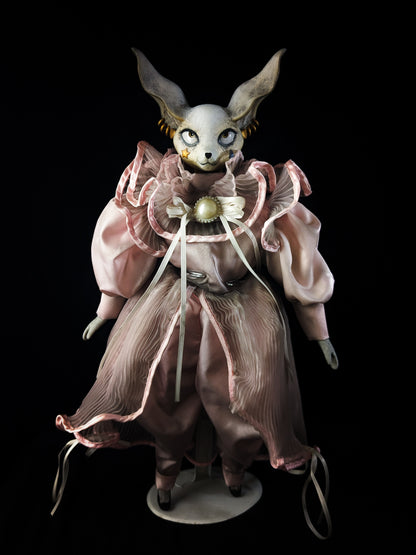 Depression Dolls: FOXINGTON GLOVE - Handmade Posable Gothic Art Doll for Enigmatic Souls