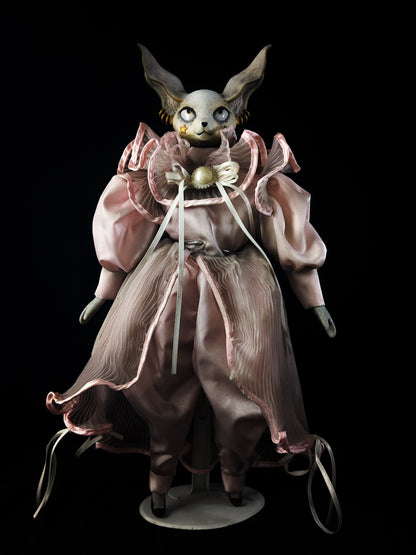 Depression Dolls: FOXINGTON GLOVE - Handmade Posable Gothic Art Doll for Enigmatic Souls