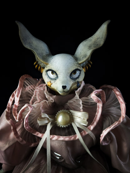 Depression Dolls: FOXINGTON GLOVE - Handmade Posable Gothic Art Doll for Enigmatic Souls