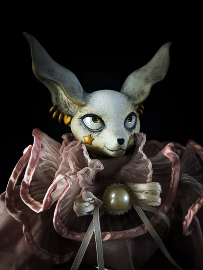 Depression Dolls: FOXINGTON GLOVE - Handmade Posable Gothic Art Doll for Enigmatic Souls