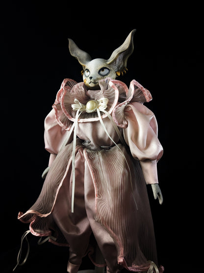 Depression Dolls: FOXINGTON GLOVE - Handmade Posable Gothic Art Doll for Enigmatic Souls