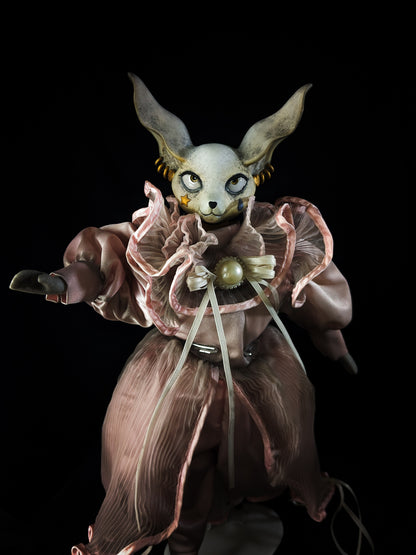 Depression Dolls: FOXINGTON GLOVE - Handmade Posable Gothic Art Doll for Enigmatic Souls