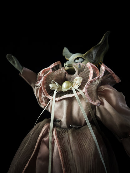 Depression Dolls: FOXINGTON GLOVE - Handmade Posable Gothic Art Doll for Enigmatic Souls