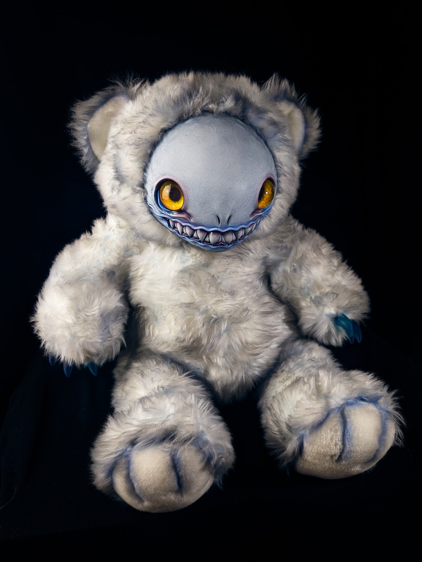 Slithering Snowflake: FRIEND - CRYPTCRITZ Handcrafted Alien Art Doll Plush Toy for Cosmic Dreamers