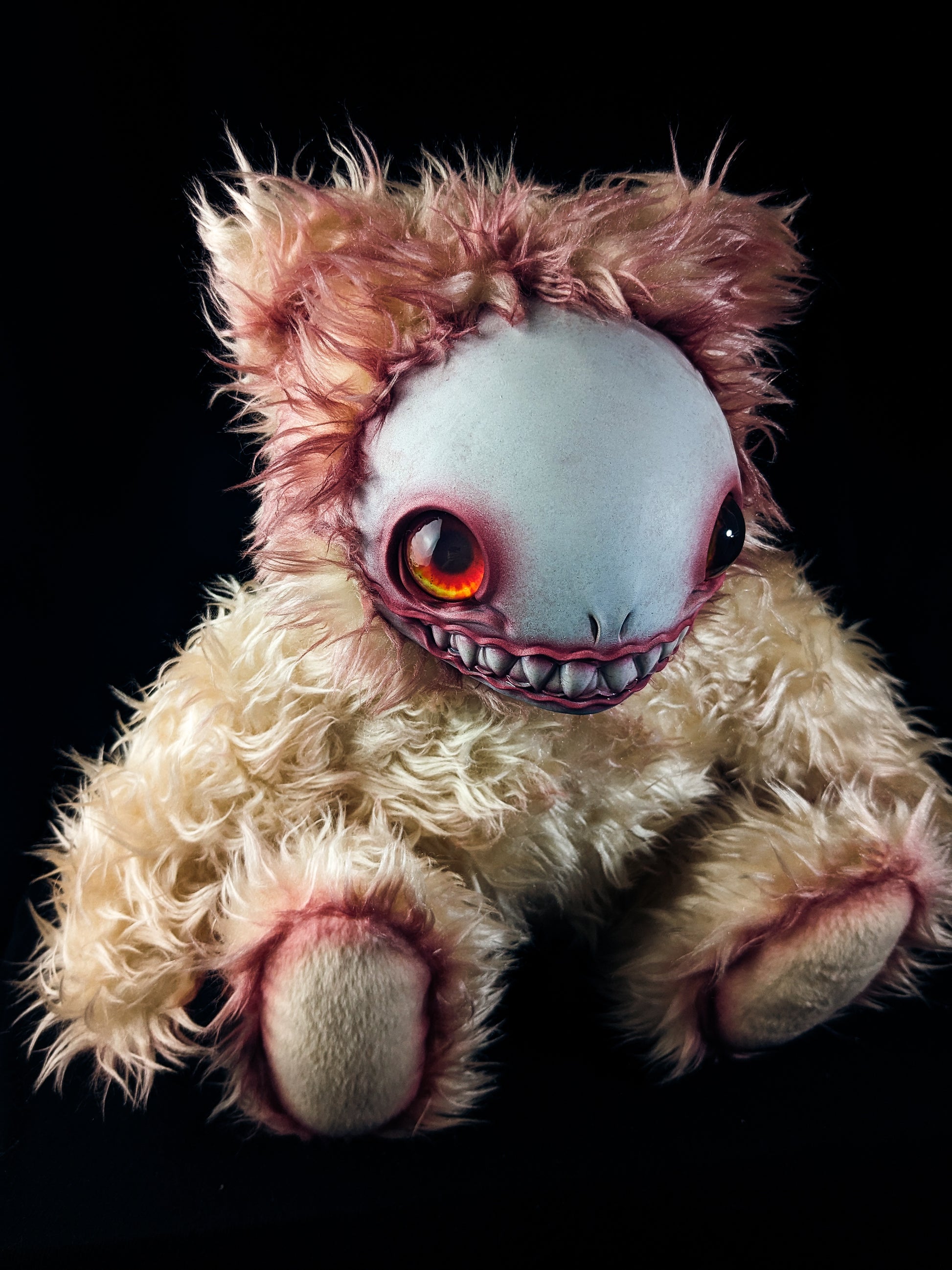 Bloody Gaze: FRIEND - CRYPTCRITZ Handcrafted Alien Art Doll Plush Toy for Cosmic Dreamers